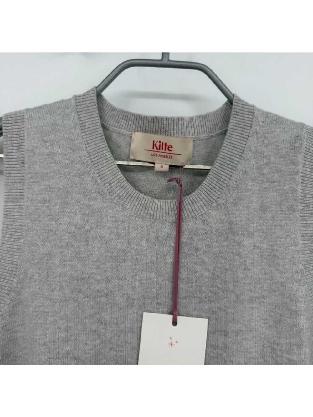 Kilte Collection Carrie Tank and Cardigan Sweater Matching Set Heather Grey 0/XS - Picture 10 of 15